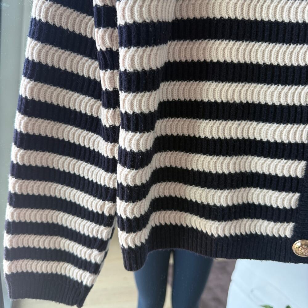 Sandro Striped Cardigan Sweater - Picture 4 of 7